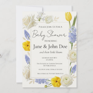 Spring Botanical Baby Shower Invitation