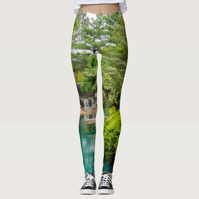 Spring Botanical Beauty Leggings (Front)