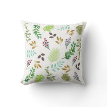Spring Botanical Throw Pillow