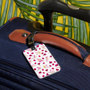 Spring Botanical Wildflowers Petal Blossoms Luggage Tag