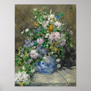 Spring Bouquet, 1866 by Pierre-Auguste Renoir Poster