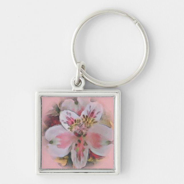 Spring Bouquet Amaryllis Keychain (Front)