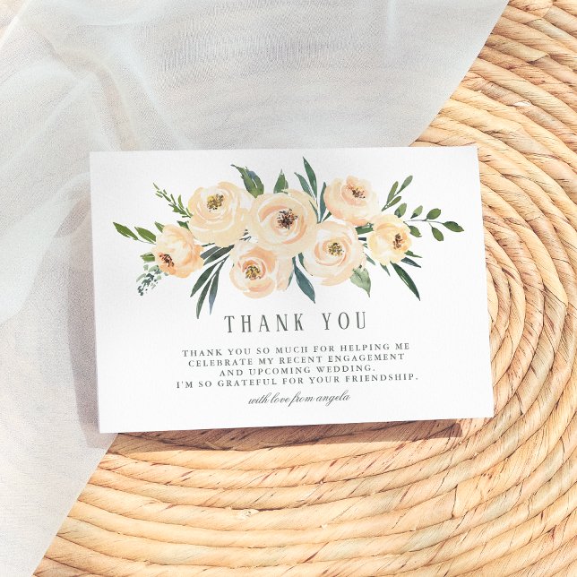 Spring Bouquet Bridal Shower Thank You Card (Creator Uploaded)