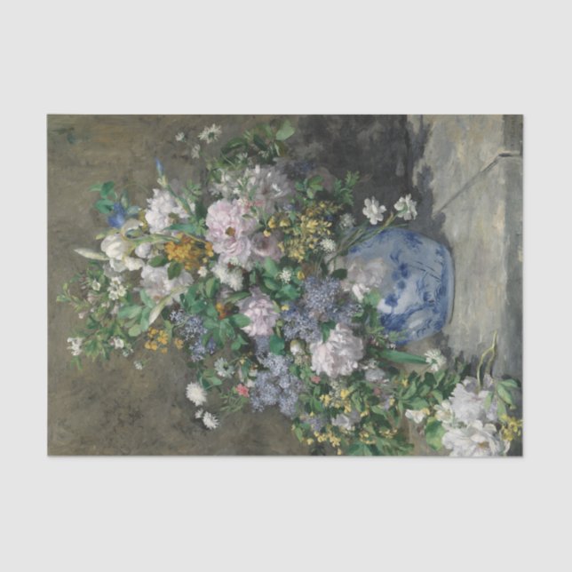  Spring Bouquet by Auguste Renoir Tissue Paper (Front)