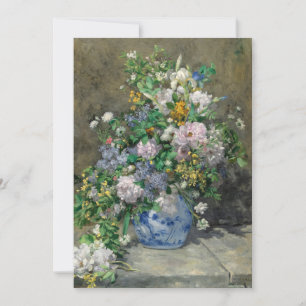 Spring Bouquet by Pierre-Auguste Renoir Thank You Card