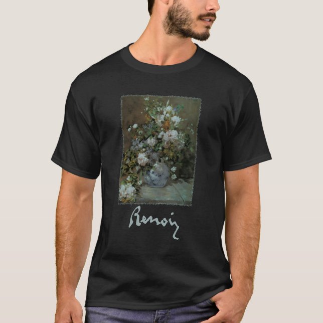 Spring Bouquet By Pierre Renoir Still Life Flowers T-Shirt (Front)