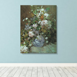 Spring Bouquet by Pierre Renoir, Vintage Flowers Canvas Print