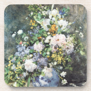 Spring Bouquet by Pierre Renoir, Vintage Flowers Coaster