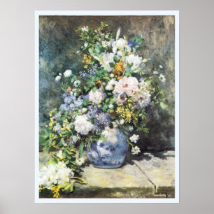 Spring Bouquet by Pierre Renoir, Vintage Flowers Poster