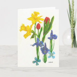 Spring Bouquet Card