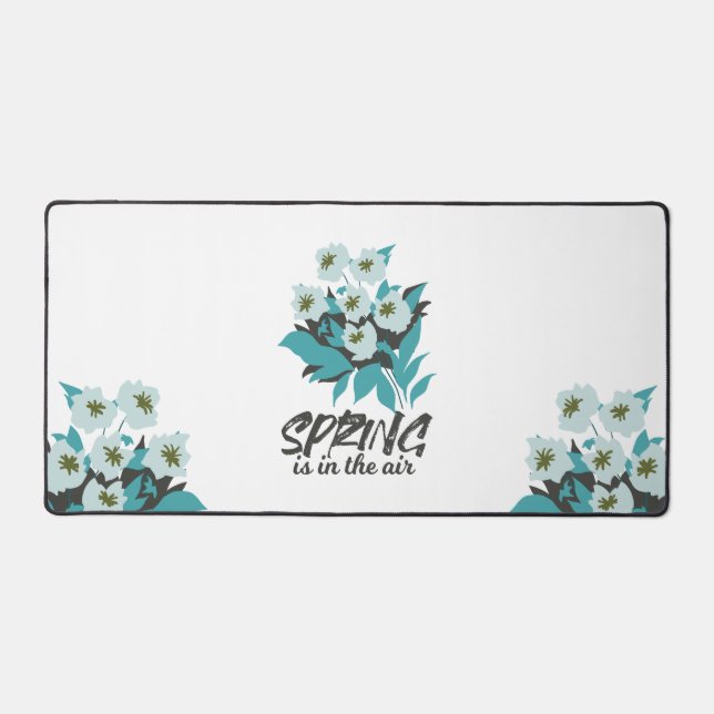 Spring Bouquet Charm - Spring is in the Air Floral Desk Mat (Front)