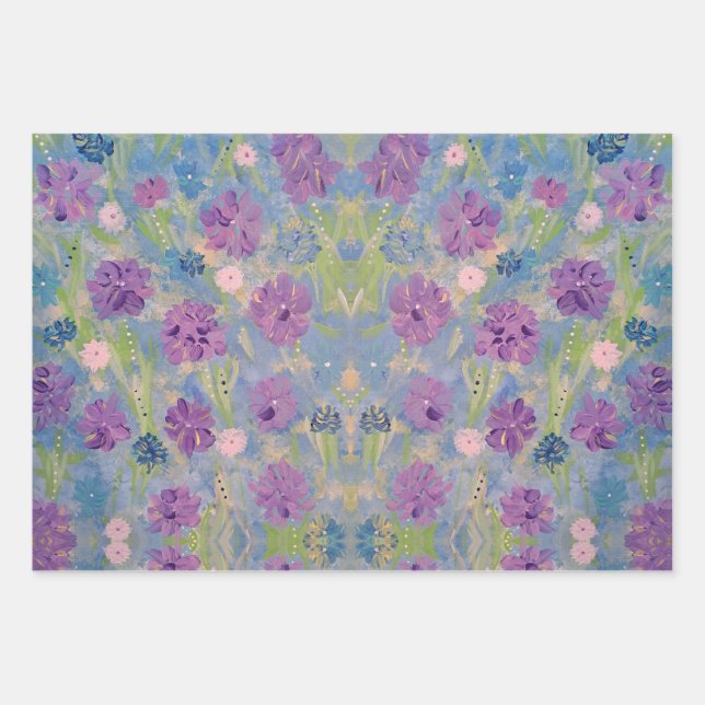 Spring Bouquet Floral Wrapping Paper (Front)
