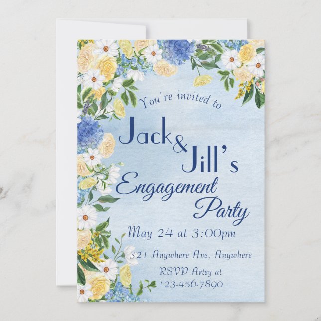Spring Bouquet  Invitation (Front)
