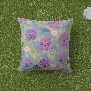 Spring Bouquet Outdoor Accent Pillow 16"x16"