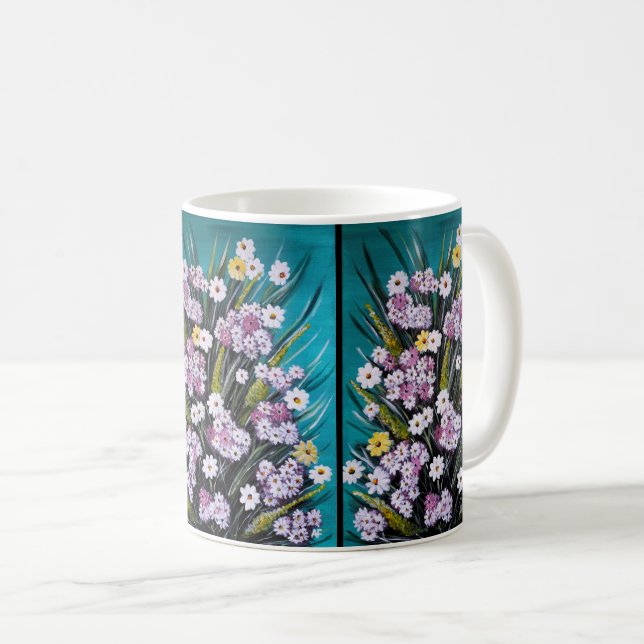 Spring Bouquet Painting by Alfred Fox Coffee Mug (Front Right)