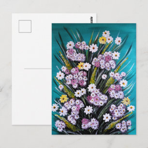 Spring Bouquet Painting by Alfred Fox Postcard