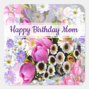 Spring Bouquet Square Sticker