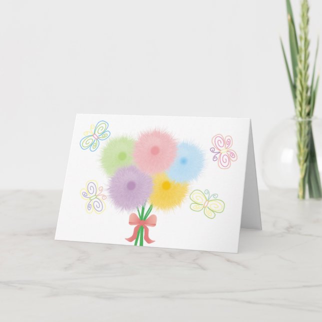 Spring Bouquet Thank You Card (Front)