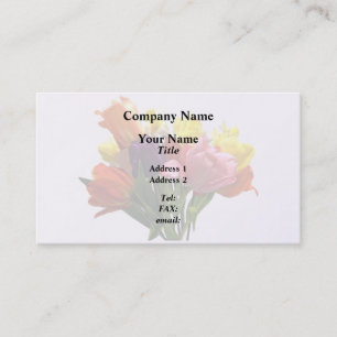 Spring Bouquet With Tulips and Daffo Business Card