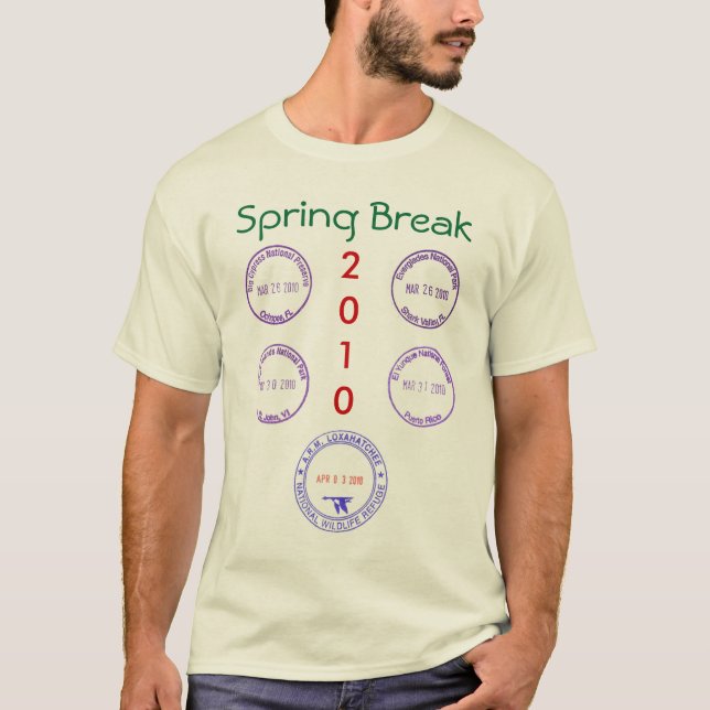 Spring Break 2010 Adventure T-Shirt (Front)