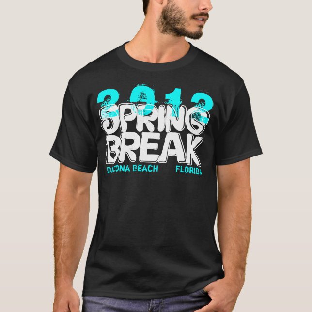 Spring Break 2012 Daytona Beach T-Shirt Teal (Front)