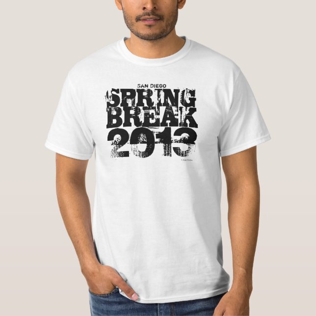 Spring Break 2013 San Diego T-Shirt (Front)