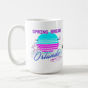 Spring Break 2026 Orlando After Dark Retro Synth Coffee Mug