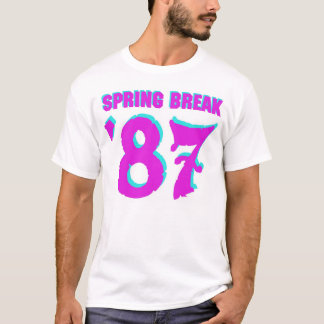 SPRING BREAK '87 T-SHIRT! (no graphic on back) T-Shirt