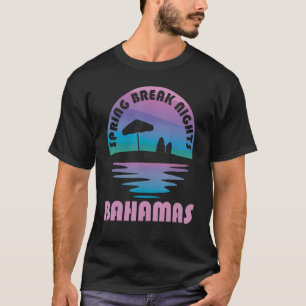 Spring Break Bahamas Sunset Vintage Matching Women T-Shirt