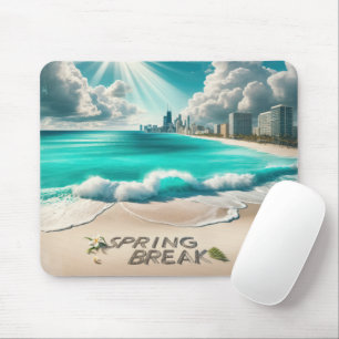 Spring Break Beach Mouse Mat