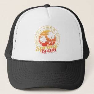 Spring Break Beach Vibes Only San Diego California Trucker Hat