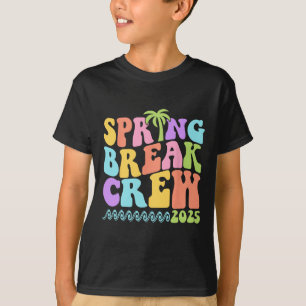 Spring Break Crew 2025 Matching Family Group Vacat T-Shirt