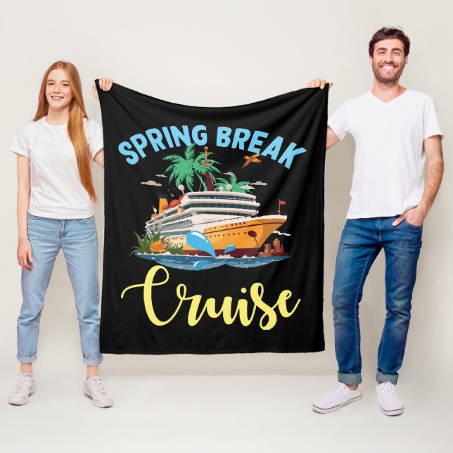 Spring Break Cruise Fleece Blanket (In Situ)
