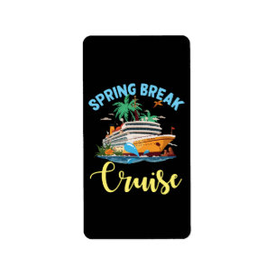 Spring Break Cruise Label