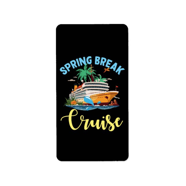 Spring Break Cruise Label (Front)