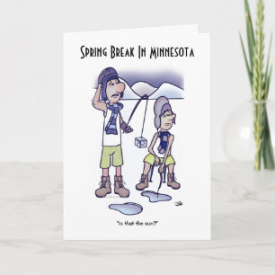 Spring Break Folded Greeting Card