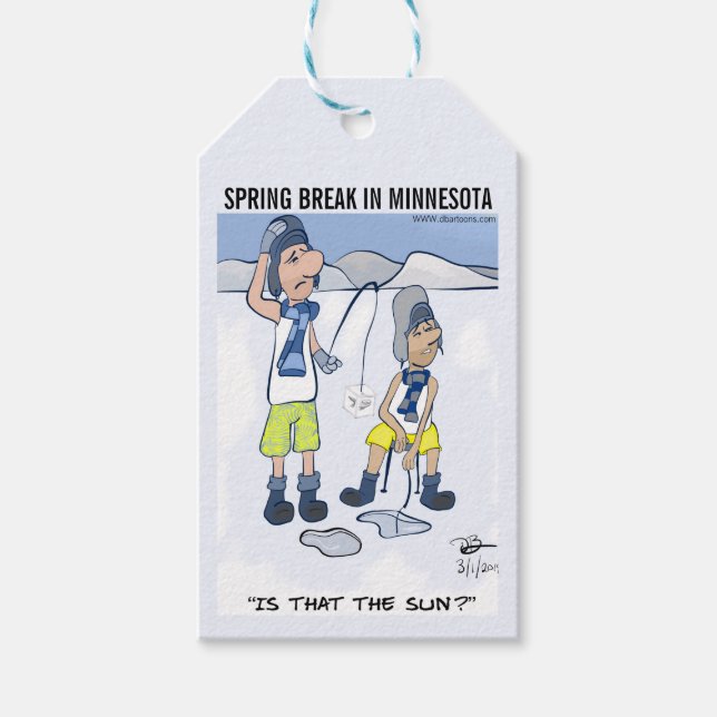Spring Break Gift Tags (Front)