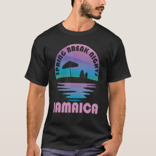 Spring Break Jamaica Sunset Vintage Matching Women T-Shirt