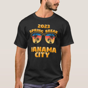 Spring Break Panama City Vintage Matching Cool Sun T-Shirt