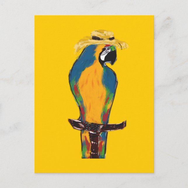 Spring Break Parrots Postcard (Front)