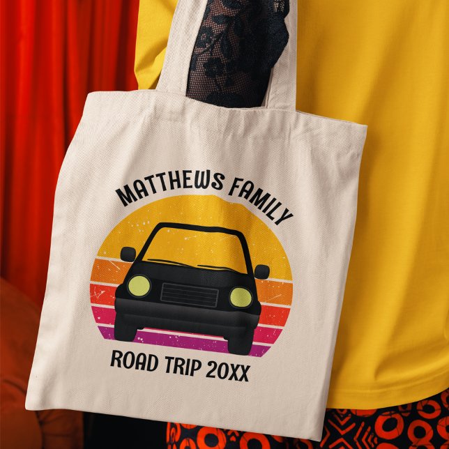 Spring Break Road Trip Sunset Customized Tote Bag (Creator Uploaded)