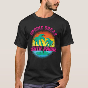 Spring Break South Padre Sunset Vintage Matching W T-Shirt