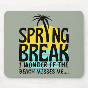 Spring Break Spring Season Mouse Mat