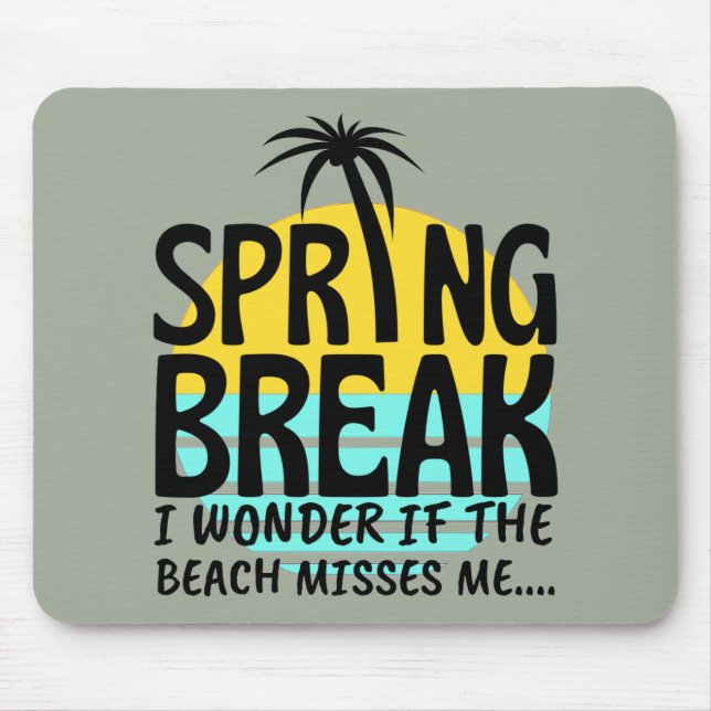 Spring Break Spring Season Mouse Mat (Front)