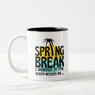 Spring Break Spring Season Two-Tone Coffee Mug