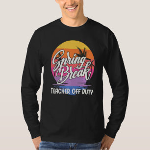 Spring Break Squad 2022 Retro Spring Break Teacher T-Shirt
