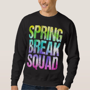 Spring Break Squad Matching Group Vintage Pastel T Sweatshirt
