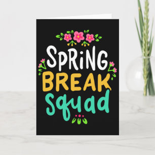 Spring Break Teacher Student Summer Vacation Holid Card