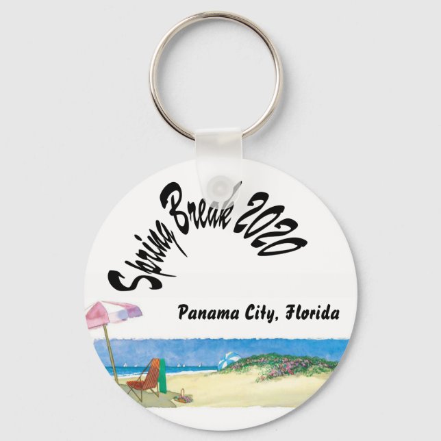Spring Break Vacation - Key Ring (Front)