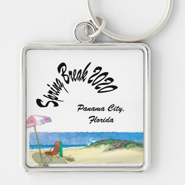 Spring Break Vacation - Key Ring (Front)